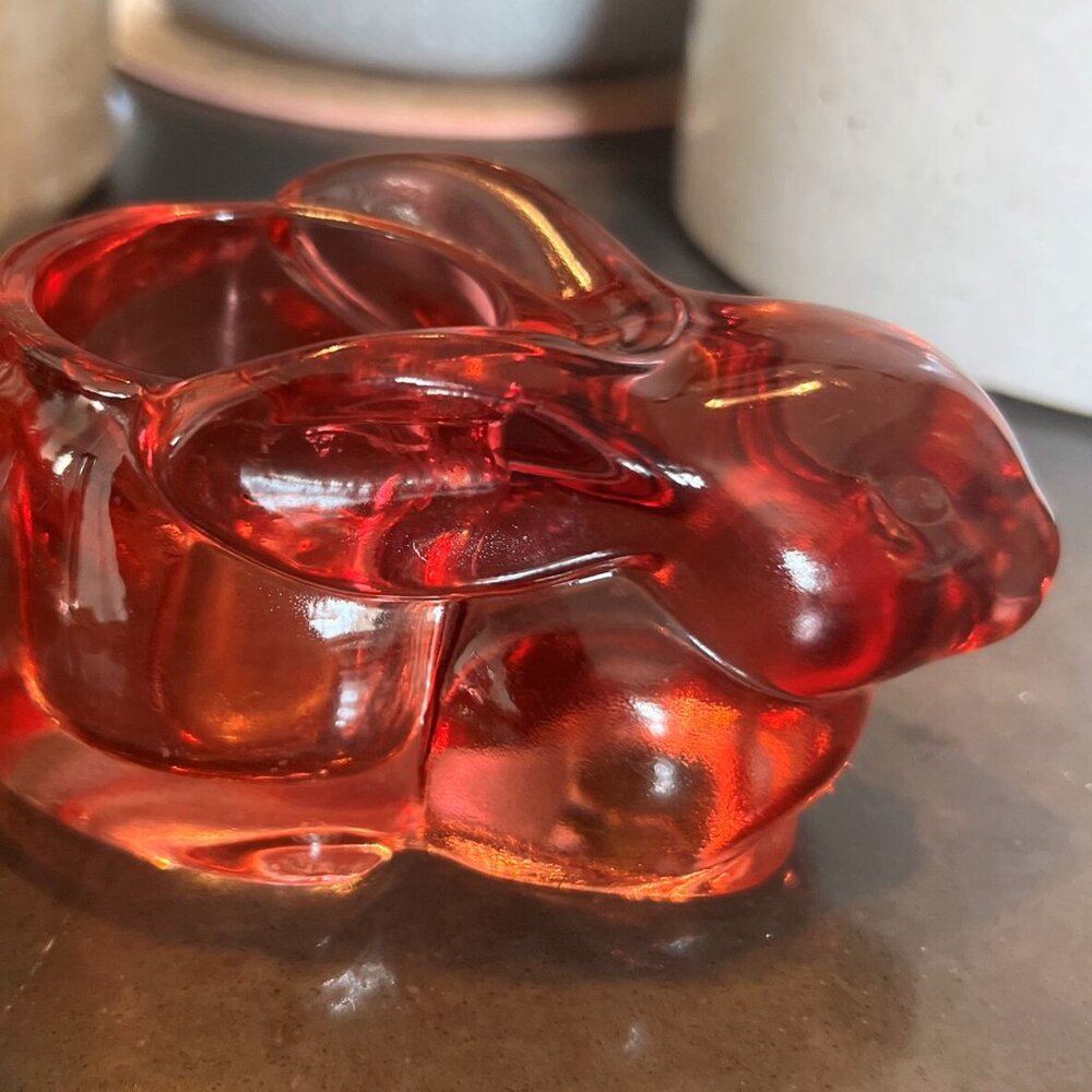 Indiana Glass Bunny Tealight